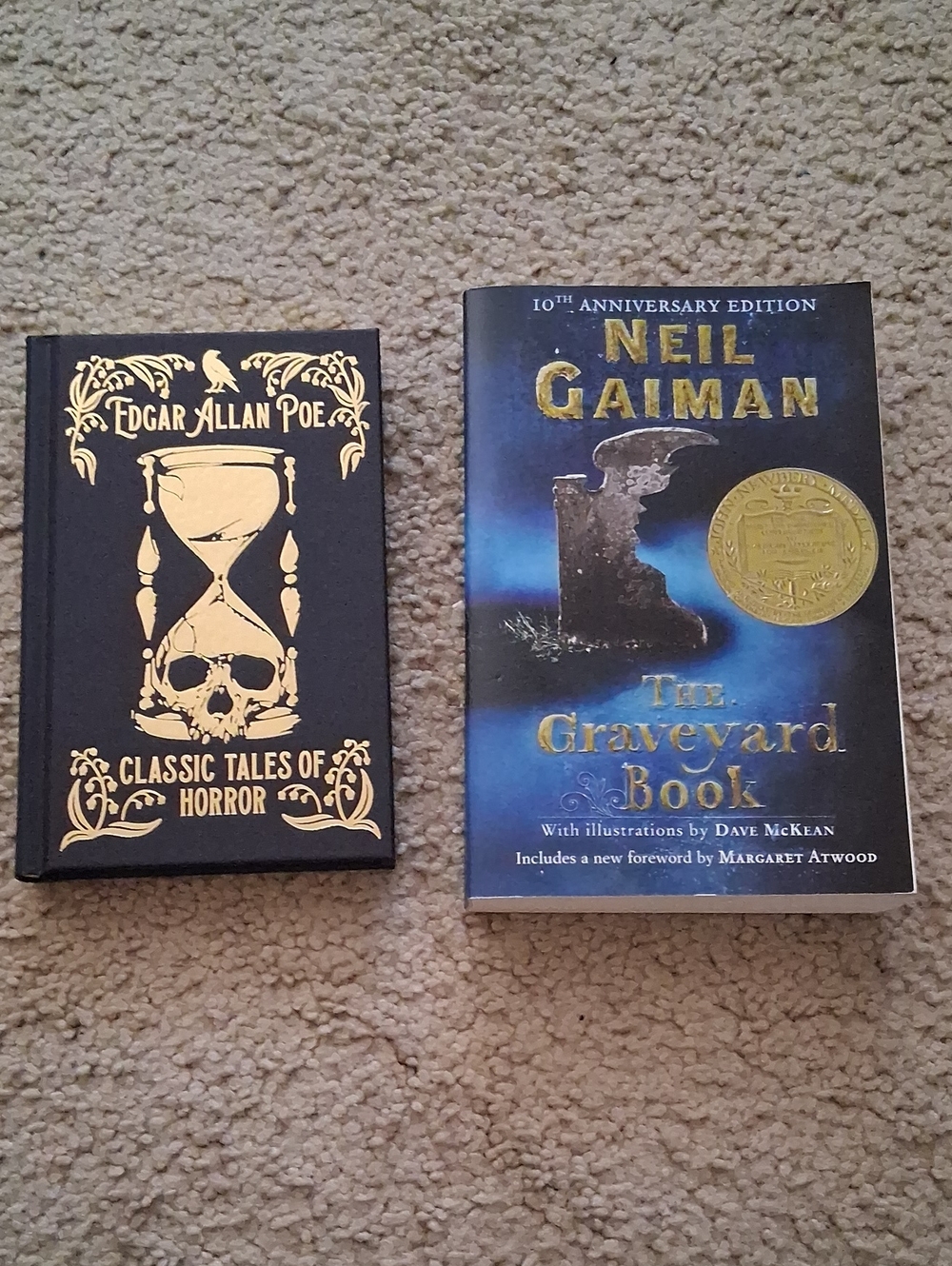 Spooky Book Bundle, Edgar Allan Poe Classic Horror Tales, Graveyard Book, New